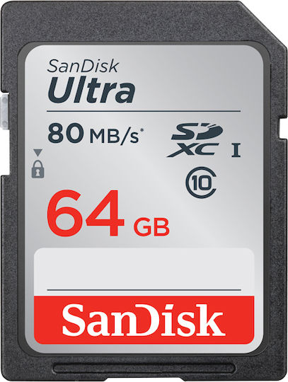Sandisk SDXC 64GB Class 10 UHS-I 80MB/s