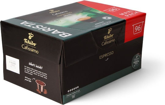 Tchibo Капсули Еспресо Бразилия Съвместими с Машина Cafissimo 96 капсули