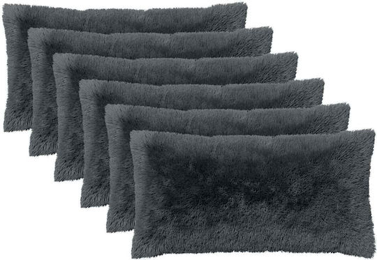 vidaXL Sofa-Kissen Heerlen Fleece Anthrazit 40x70cm