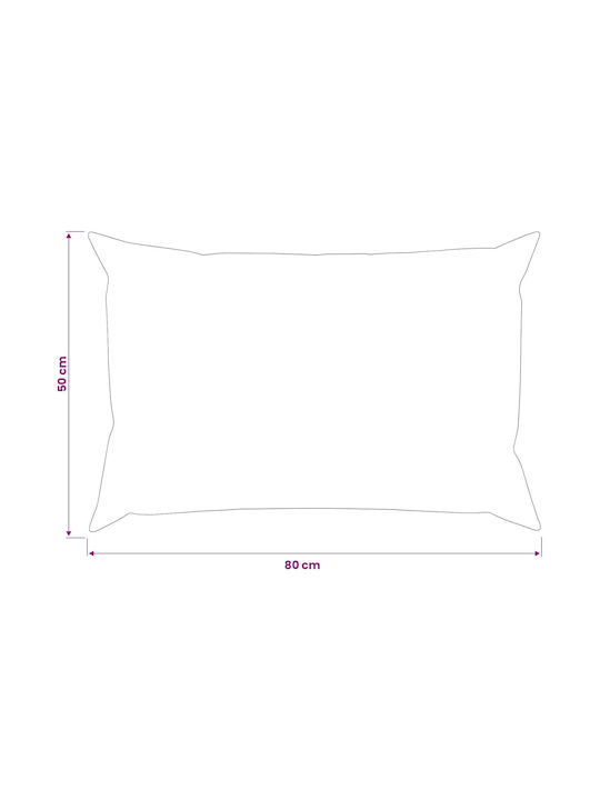 vidaXL Heerlen Sofa Cushion Black 50x80cm