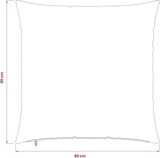 vidaXL Sofa-Kissen Heerlen Fleece Anthrazit 80x80cm