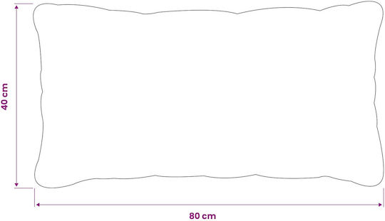 vidaXL Μαξιλάρι Καναπέ Heerlen Fleece Μαύρο 40x80εκ.