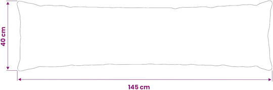 vidaXL Μαξιλάρι Καναπέ Heerlen Μαύρο 40x145εκ.