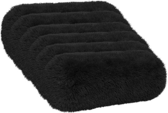 vidaXL Sofa-Kissen Heerlen Fleece Schwarz 15x40cm