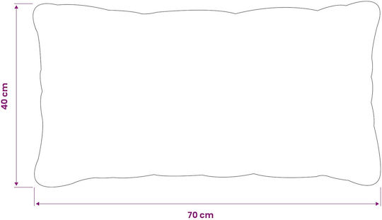vidaXL Възглавница за Диван Heerlen от Кадифе Розова 40x70см