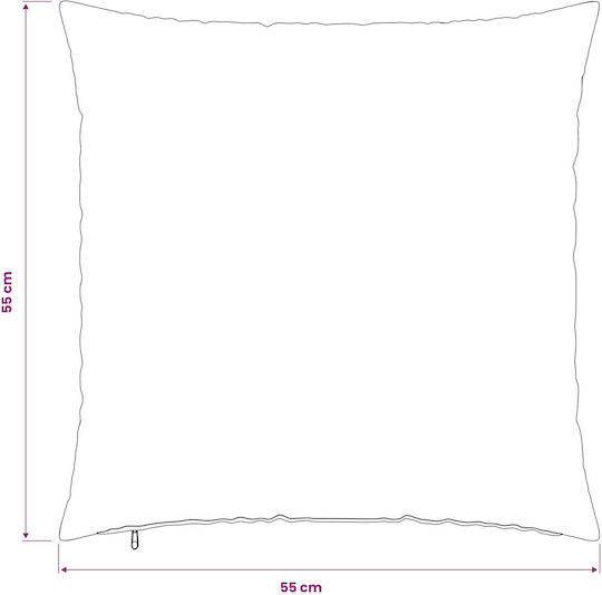 vidaXL Μαξιλάρι Καναπέ Heerlen Taupe 55x55εκ.