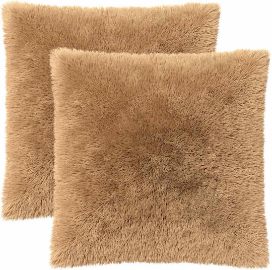 vidaXL Perna De Canapea Heerlen Fleece Taupe 80x80 Cm
