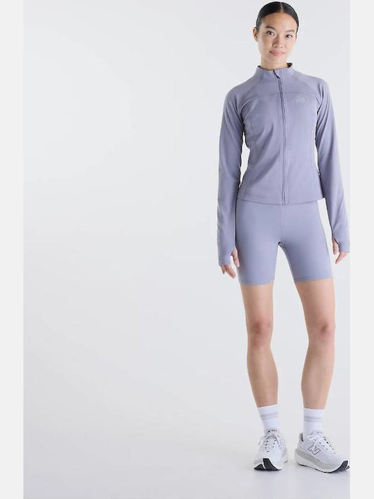 Damen Strickjacke mit Reissverschluss Grau