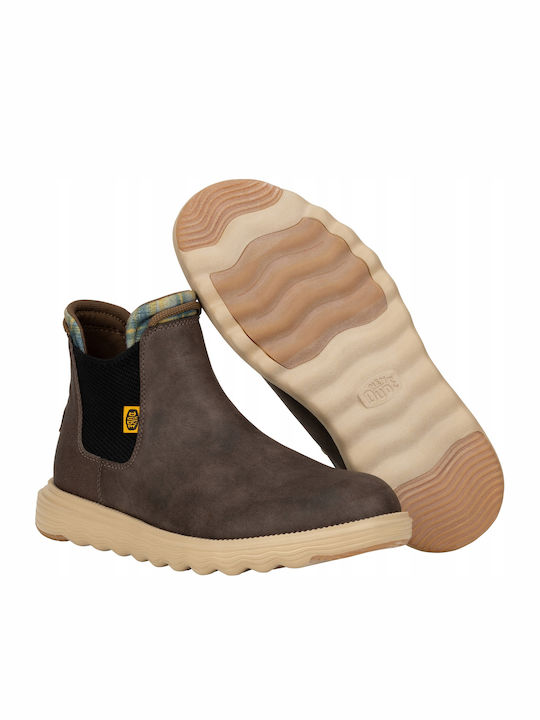 Leder Braune Chelsea Herrenstiefel Wasserdicht