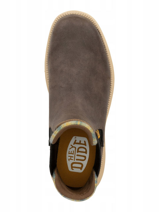 Leder Braune Chelsea Herrenstiefel Wasserdicht