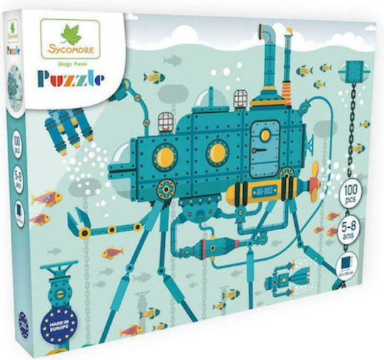 Kids Puzzle Funny Submarine For 6+ Years 100pcs