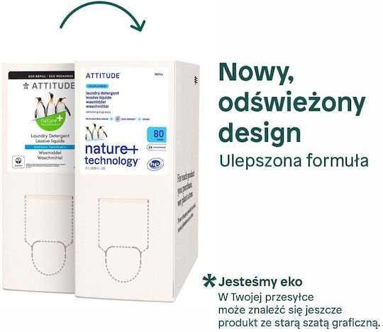 Attitude Little Ones Detergent Lichid pentru Rufe 2lt (80 Măsuri)