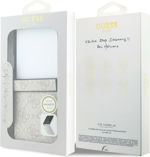 Guess 4g Klassische Buchen Sie Kunststoff / Silikon Rosa (Galaxy Z Flip)