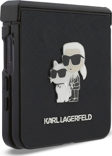 Karl Lagerfeld Buchen Sie Kunststoff / Silikon Handyhülle Schwarz für iPhone 17 Pro Galaxy Z Flip
