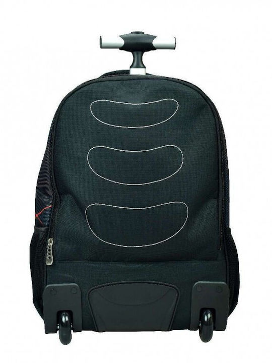 No Fear School Trolley Bag For Elementary With Water Bottle Holder Multicolour 30lt 33 x 28 x 48cm