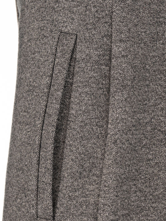 Women's Fabric Trousers in Regular Fit Anthracite