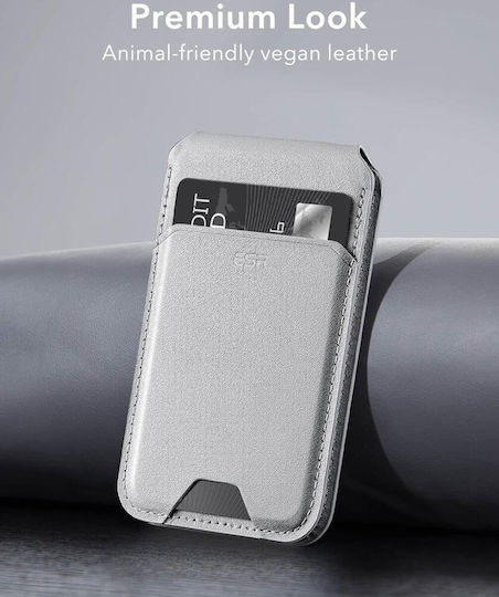 Esr Magsafe Vegan Leather Wallet Fold Stand Light Tan