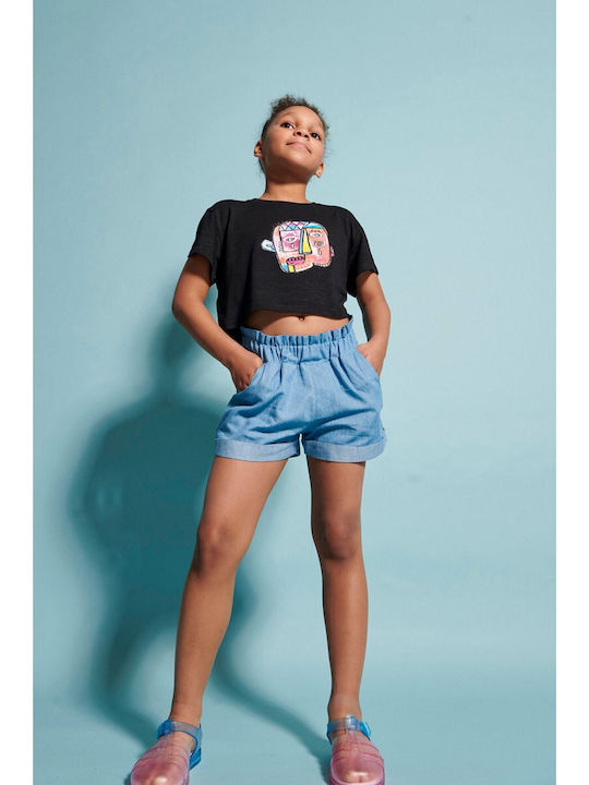 Kids Crop Top Black