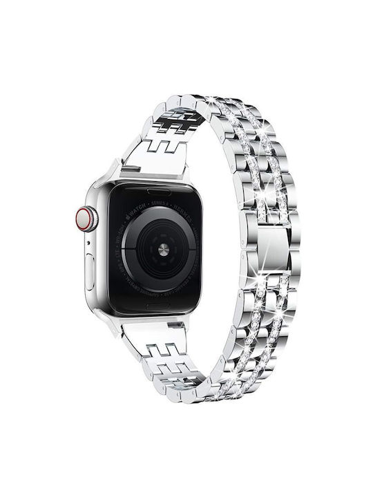 Orso Stainless Steel Strap Silver Apple Watch 38/40/41/42mm