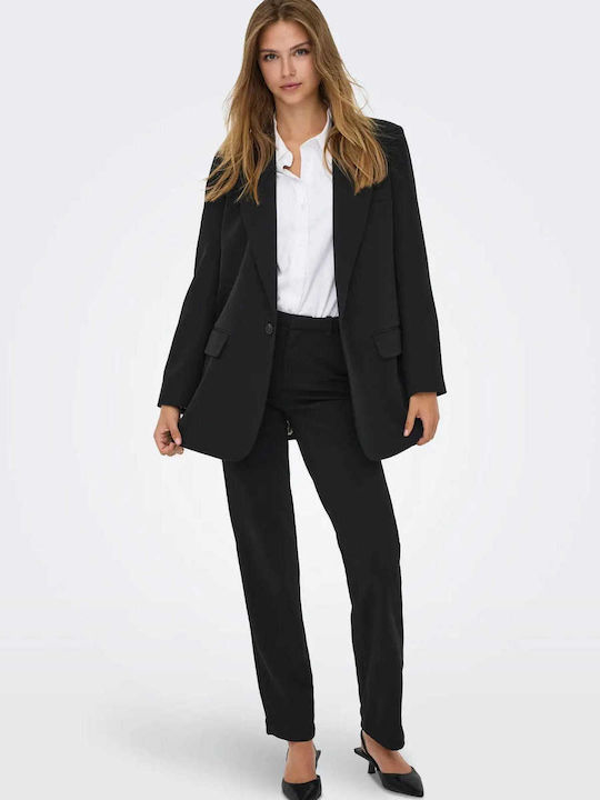 Only Damen Blazer Schwarz