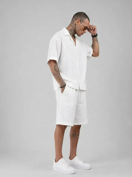 Pantaloni Scurți Bărbați Set Alb