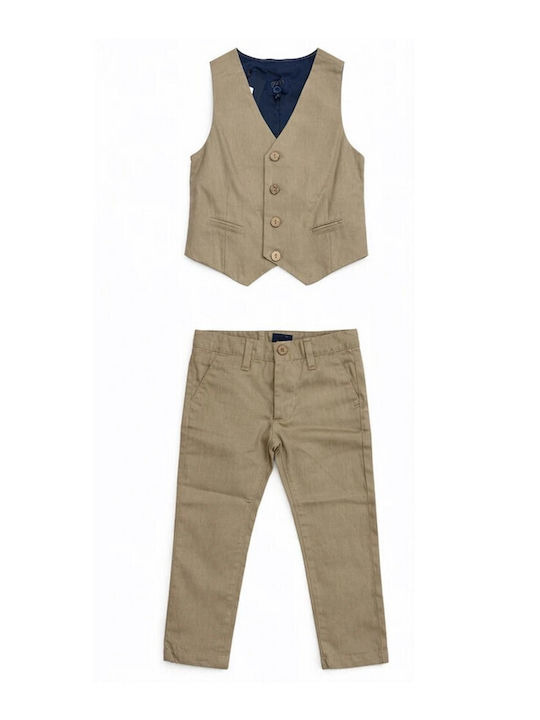 Kids Beige Vest Beige