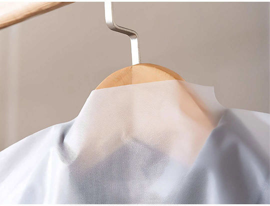 Verk Group Husă Textilă Atârnătoare Depozitare Pentru Haine Costum Haină Albă 60x140cm