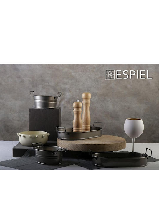 Espiel Metallischer Serviertablett 36cm