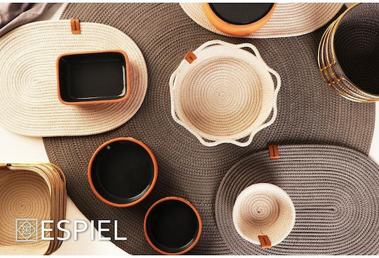 Espiel Ψωμιέρα Υφασμάτινη Λευκή 21cm