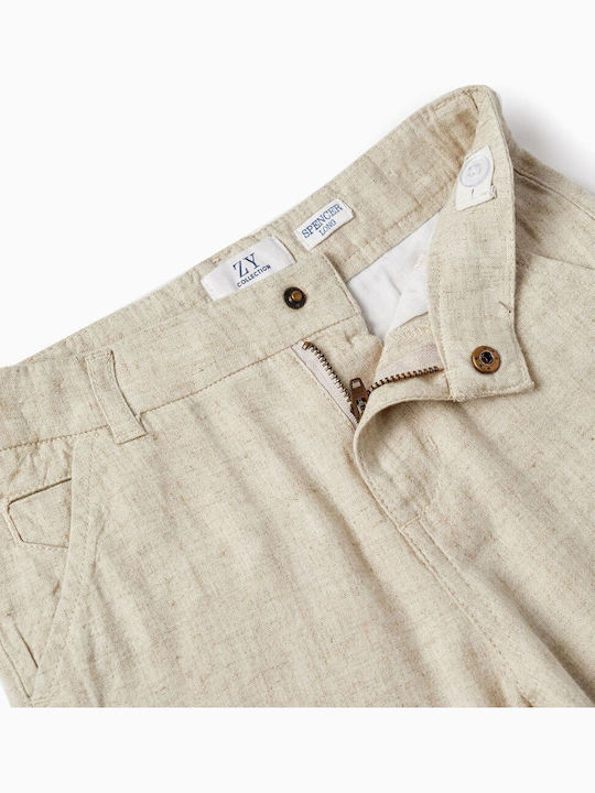Kids Fabric Shorts/Bermuda Beige