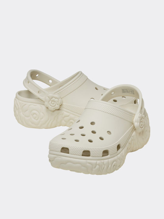 Crocs Classic Platform Damenschuhe Holzschuhe Beige