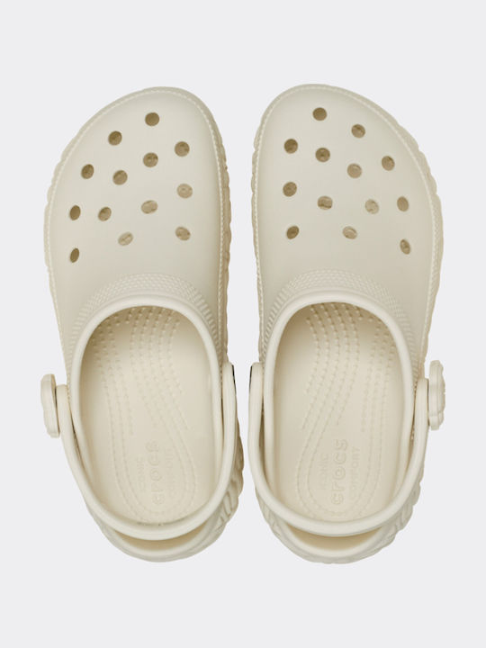 Crocs Classic Platform Damenschuhe Holzschuhe Beige