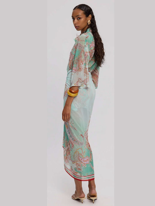 Ciel Concept Kimolos Παρεό Mint Paisley