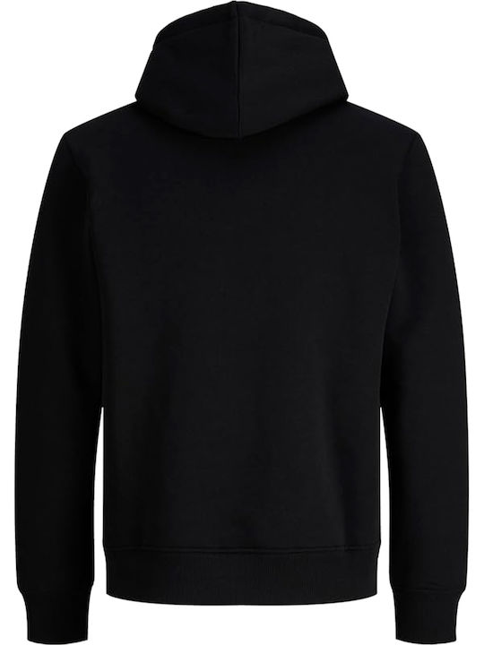 Jack & Jones Φούτερ Black με Κουκούλα