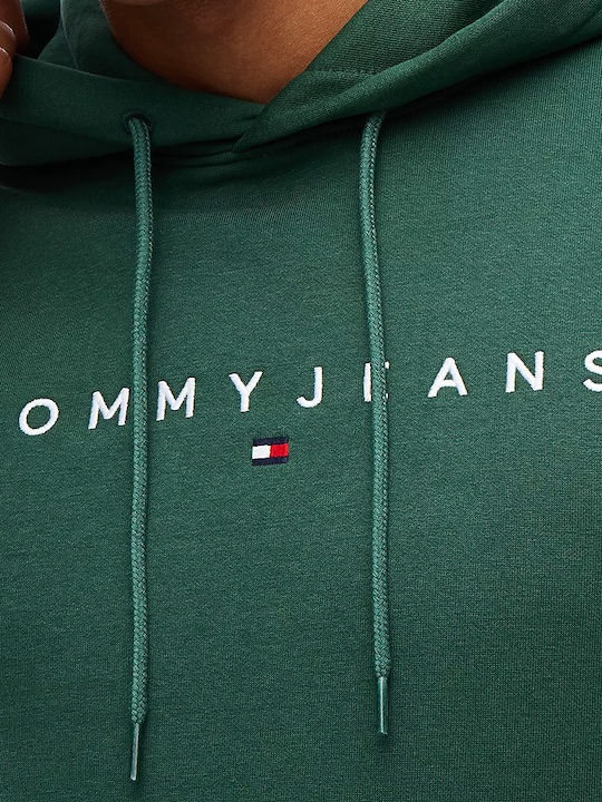 Sweatshirt mit Kapuze Weiß-Grün
