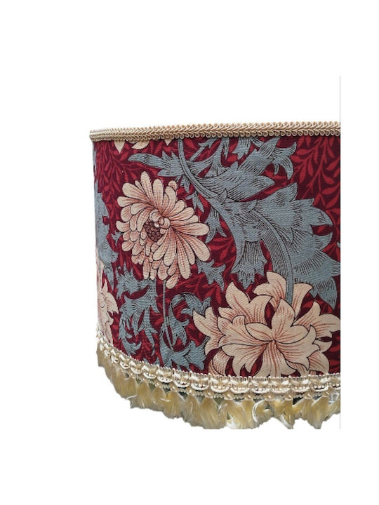 Tribal & Flowers Floor Lamp Dimensions With Lamp Bulb Base For E27 Red