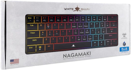 White Shark MECH Gaming Mechanical Keyboard 60% with RGB Lighting (English US)