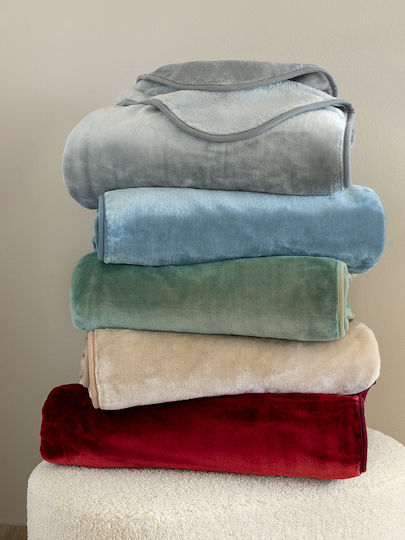 Palamaiki Pătură Catifea Velour Simplă 170x240cm Sandy