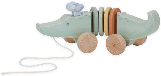 Little Dutch Safari Friends FSC Wooden Pull Along Toy for 12+ Months