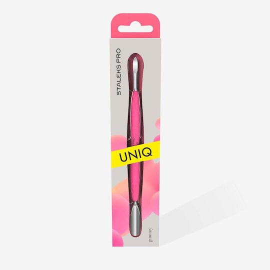 Manicure Pusher Gummy Silicone Handle Uniq 10 Type 6 Rounded Wide Pusher Nail Cleaner Staleks