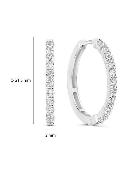 Ti Sento Silver Hoop Earrings