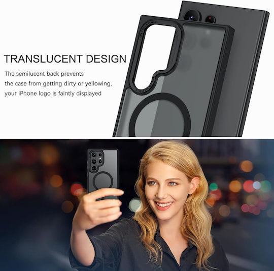 Orso Magcase Focus Back Cover Πλαστικό / Σιλικόνης Μαύρο (Galaxy S26 Ultra)
