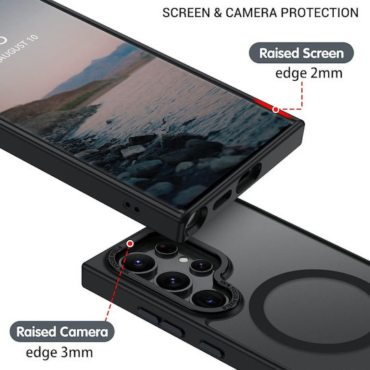 Orso Magcase Focus Back Cover Πλαστικό / Σιλικόνης Μαύρο (Galaxy S26 Ultra)