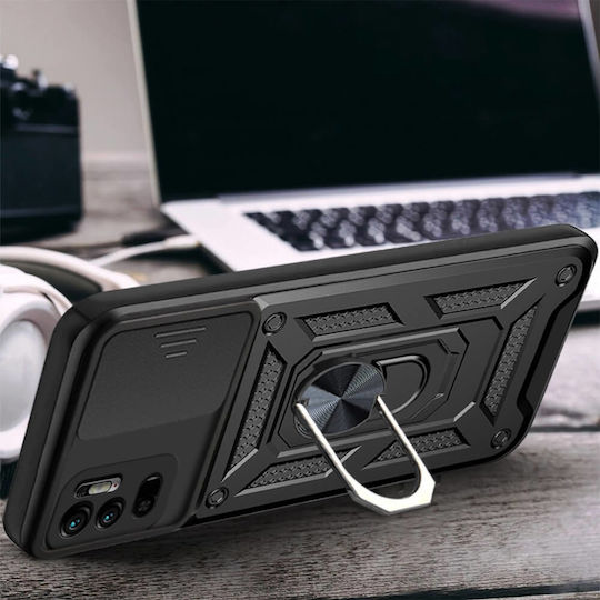 Orso Combo Kickstand Slide Back Cover Μπλε (Poco C85)