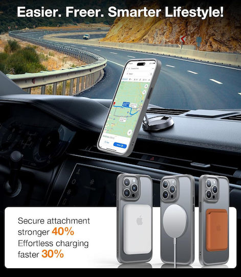 Torras Back Cover Silicone Gray (iPhone 15 Pro Max)