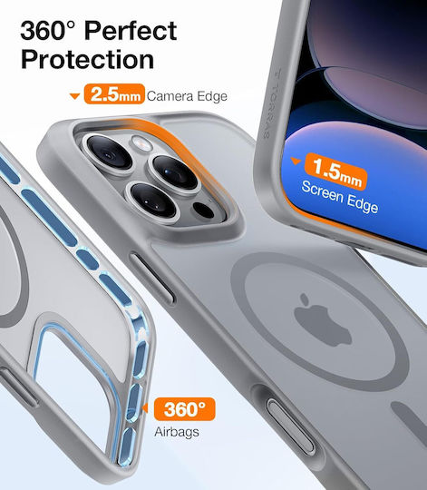 Torras Back Cover Silicone Gray (iPhone 15 Pro Max)