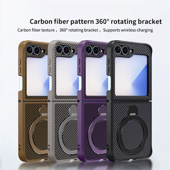 Orso Ostand Back Cover Μαύρο (Galaxy Z Flip)