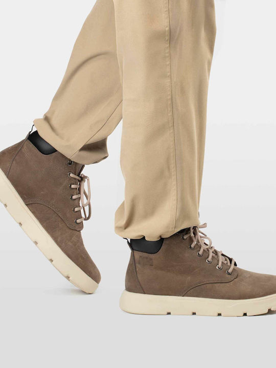 Pinehurst Leder Braune Herrenstiefel Wasserdicht