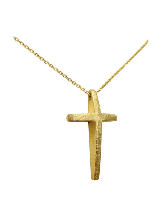 Kontopoulos Gold Cross 9K with Chain