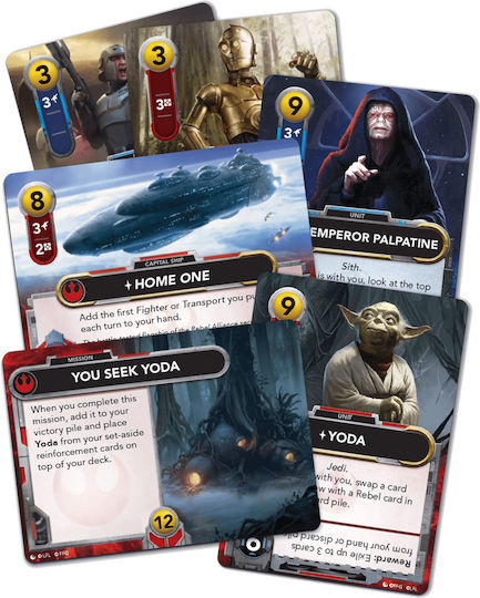 Επέκταση Παιχνιδιού Star Wars: The Deckbuilding Game Rebel & Empire Reinforcements για 2 Παίκτες 12+ Ετών (EN) Fantasy Flight